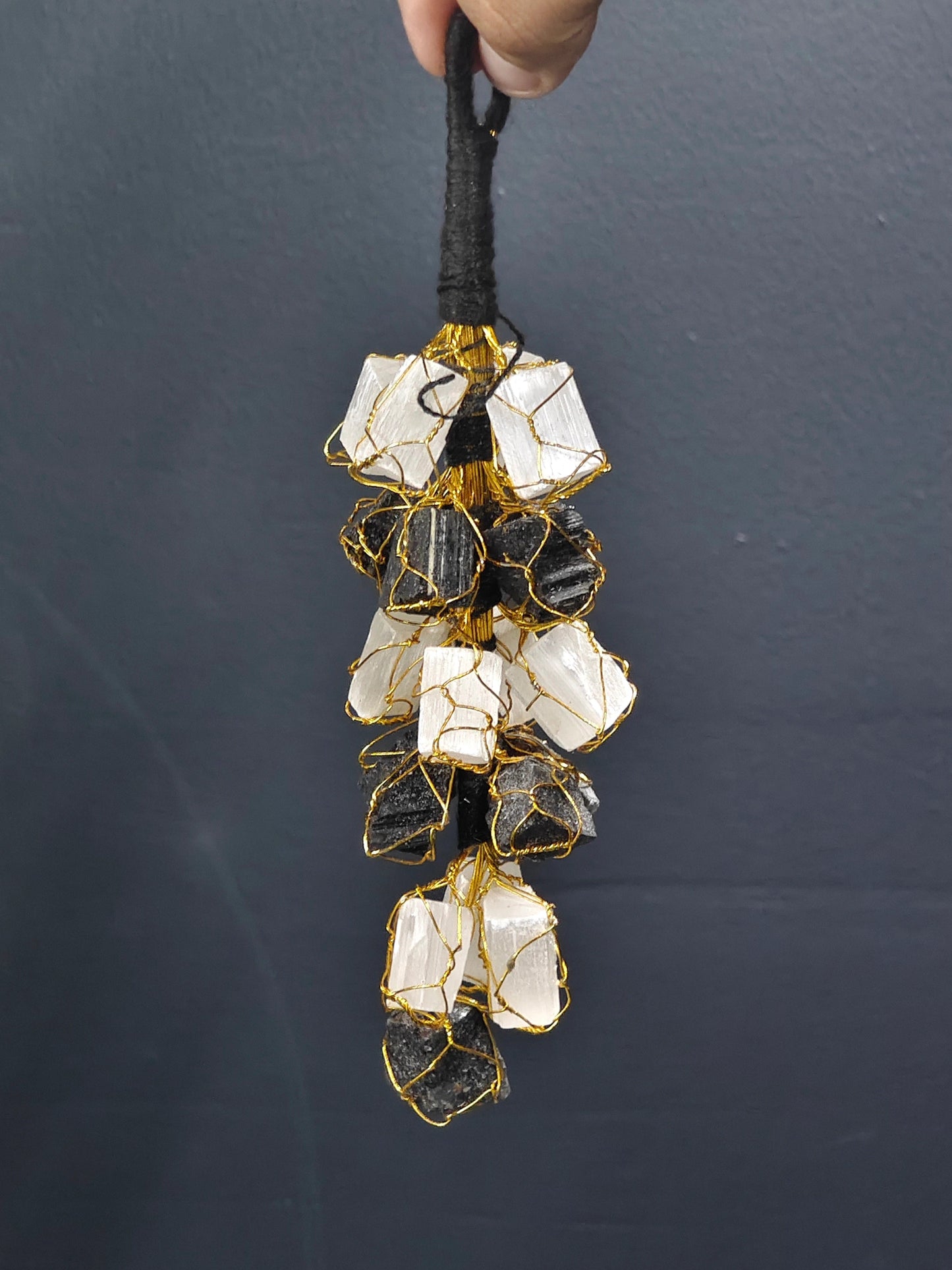 Black Tourmaline + Selenite Hanger – The Ultimate Energy Shield