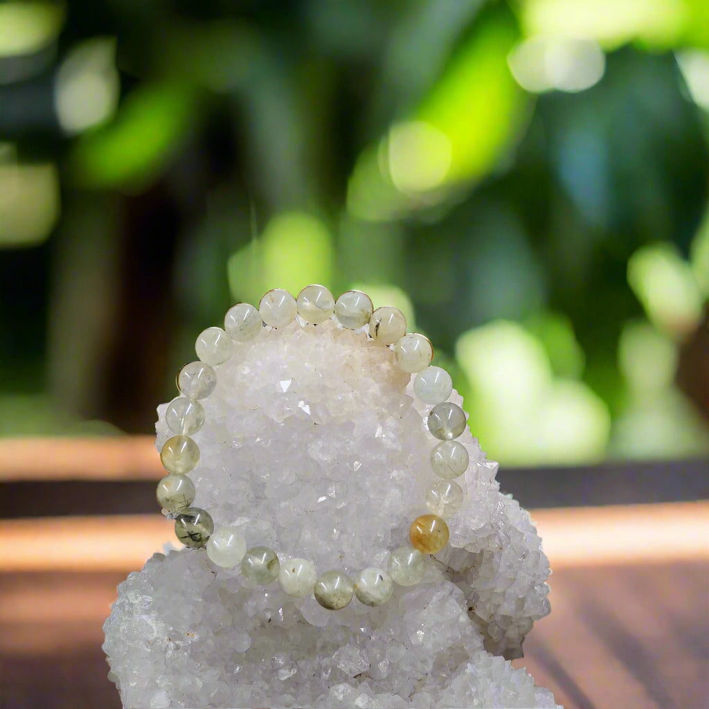 Prehnite Bracelet – Healing, Peace & Heart Awakening